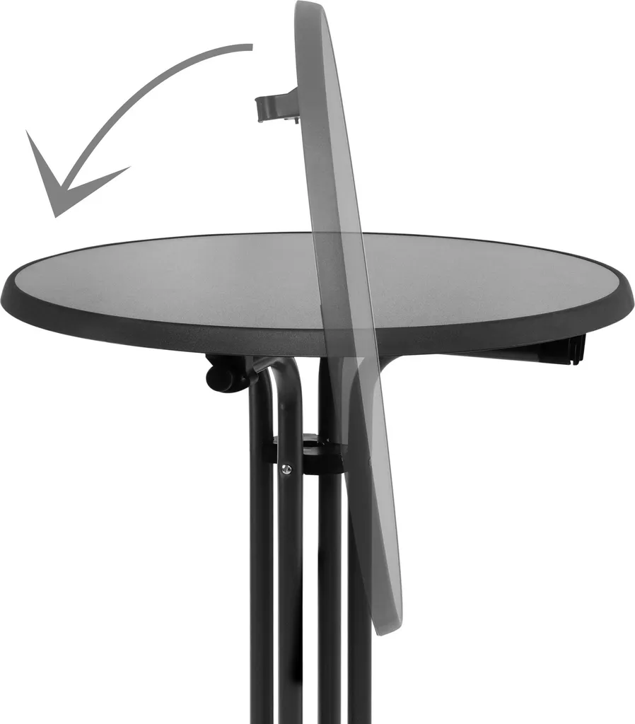 Beautissu Sylt Tavolo Alto Professionale HORECA | Ø 70-80 cm - 4