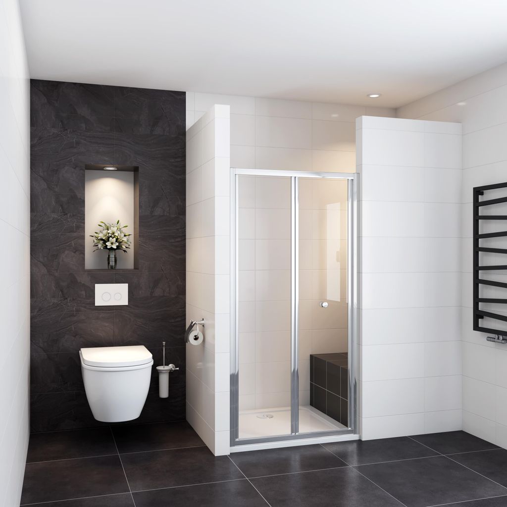Duschspa Klapptür 80x185cm Duschkabinen 5mm ESG Produktbild 