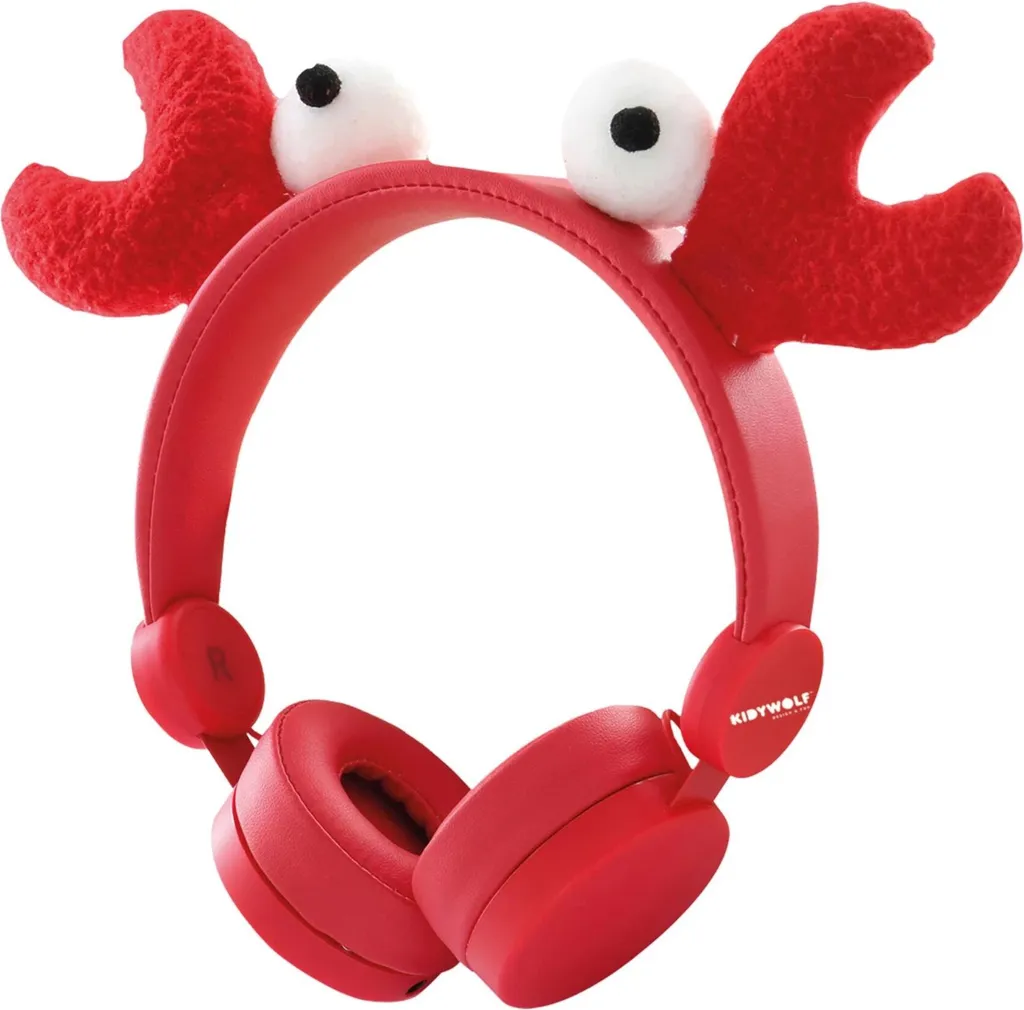 Casque Kidywolf à Pinces de Crabe Amovibles pour une Écoute Sécurisée