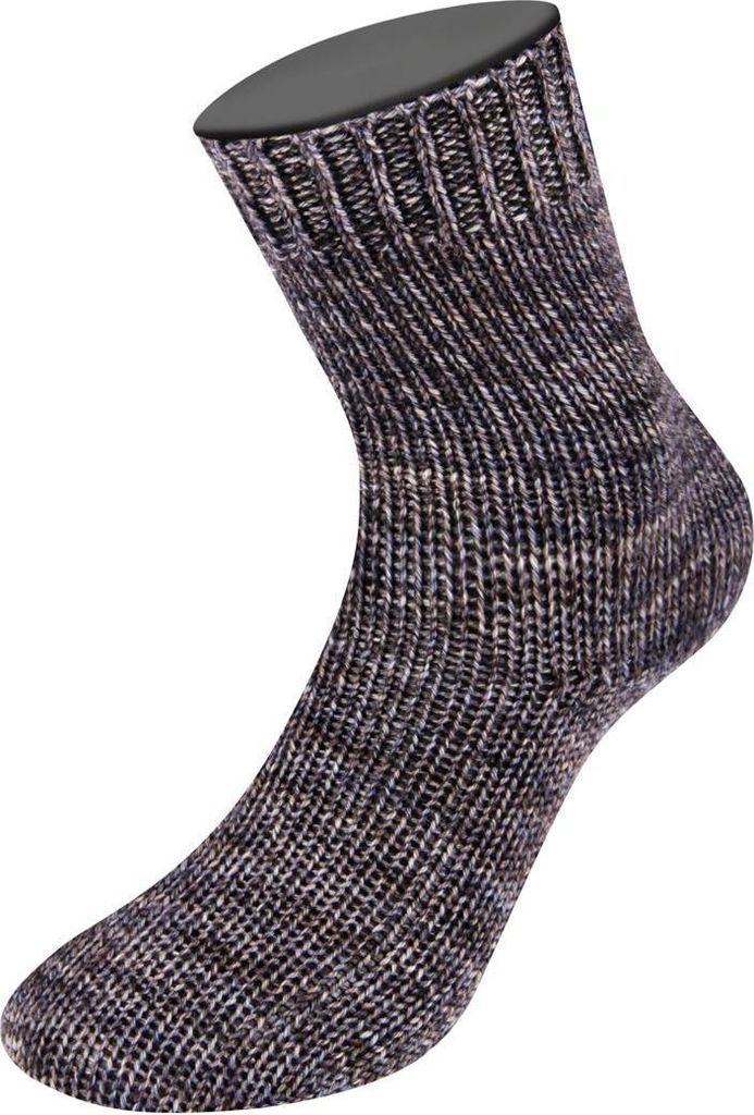 Lana Grossa - Vintage Socks 1010 graubeige dunkelgrau graubraun meliert