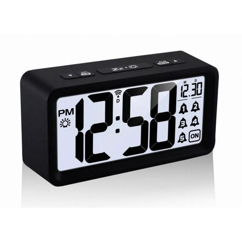 Technoline WT 496 Réveil Radio-piloté Noir - Heure Précise par Signal DCF - 5