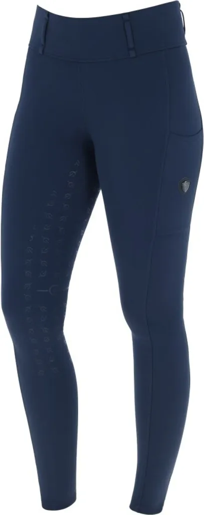Leggings d'équitation Enfant Full Grip Silicone et Tissu Stretch Marine H/W