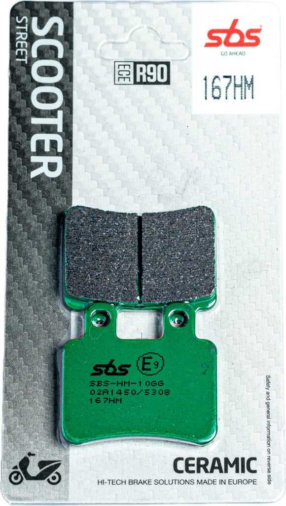 Scooterbelag SBS 167HM (Satz pro Scheibe) Street Ceramic Produktbild 