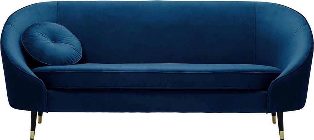 Dreisitzer-Sofa Kooper-Velluto 11-Standard piping-brass
