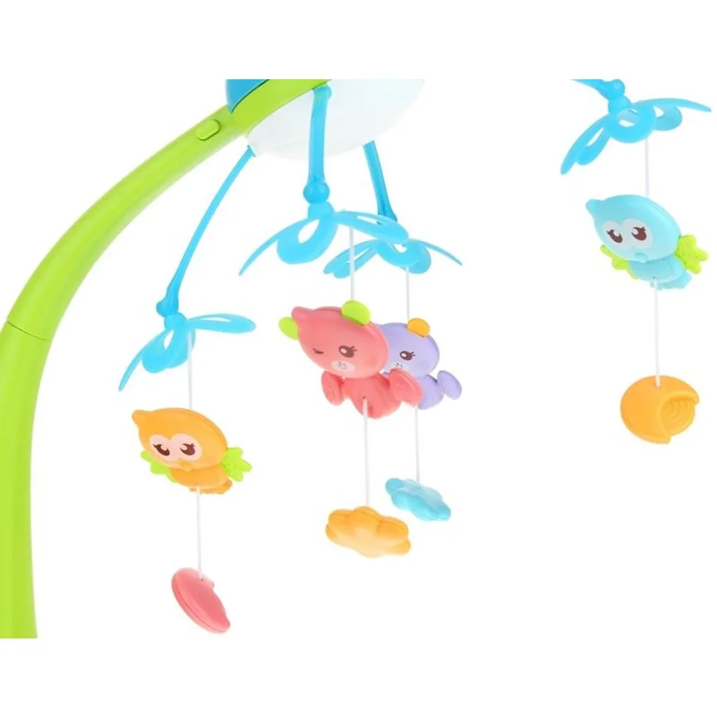 Solution sommeil bébé : Carrousel musical avec projecteur bleu nuit