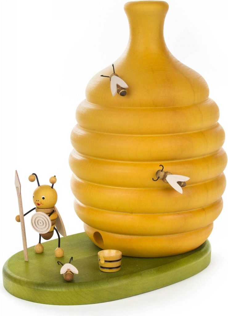 Räucher-Bienenstock - groß (20cm) von Dregeno Seiffen