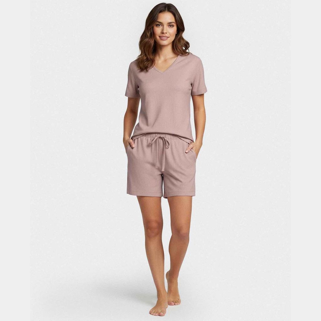 Für Kinder, Pyjama Kurz Set - XXL - Altrosa | by Impetus