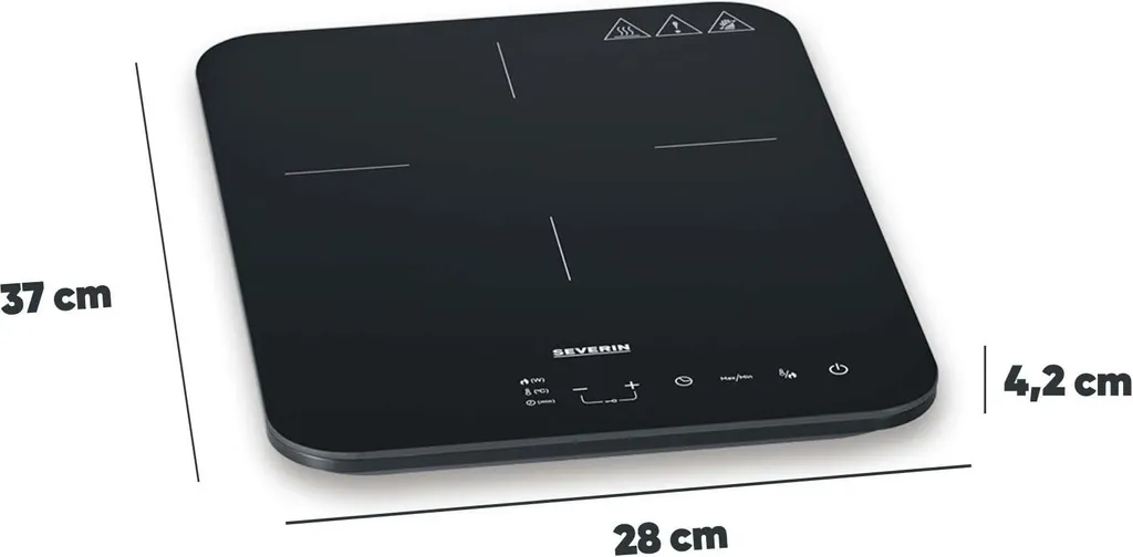 Table induction portable SEVERIN KP 1032 pour studio et plan de travail - 8