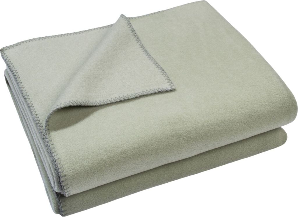 Zoeppritz Plaid Soft-Fleece Farbe milky green Größe 160x200 Produktbild 
