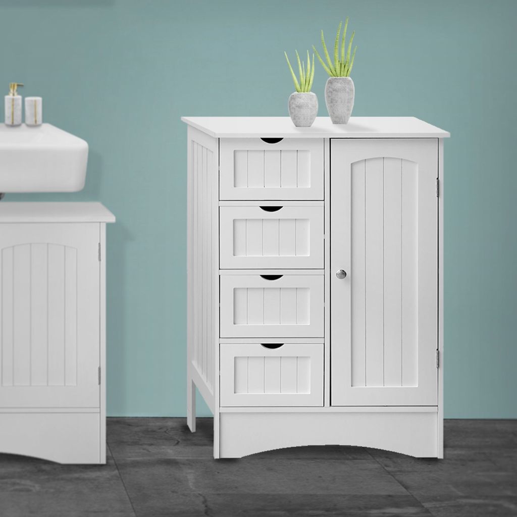 ML-Design kúpeľňová skrinka biela, 55x81x30 cm, kúpeľňová Obrázok produktu 
