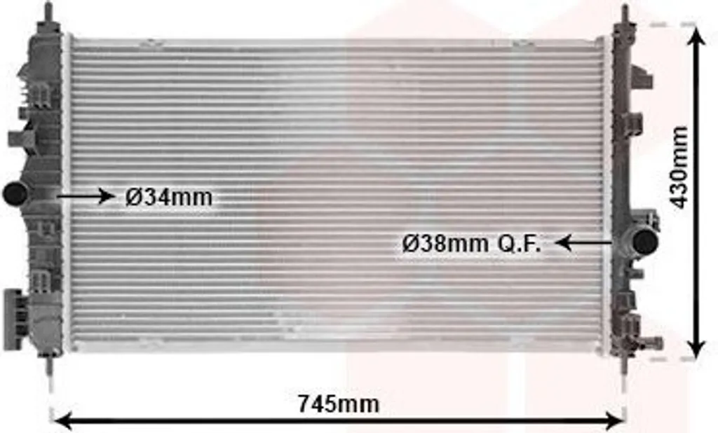 Radiateur de rechange pour Opel Insignia et Chevrolet Malibu V300