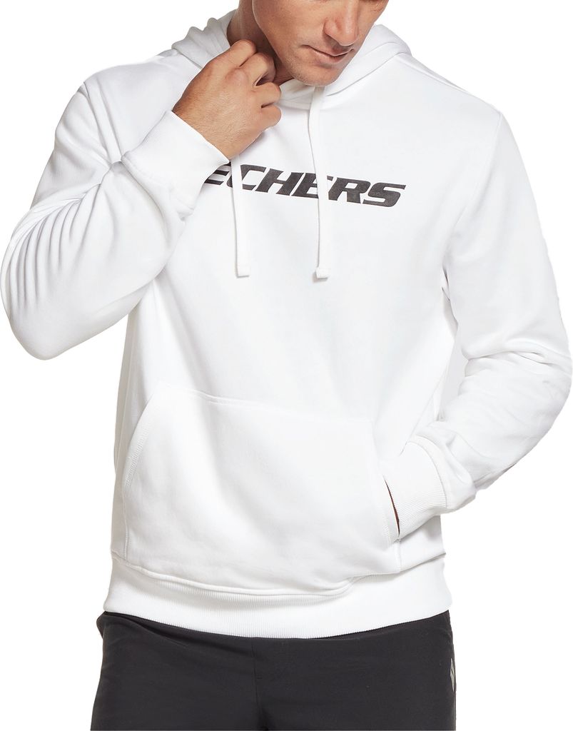 Skechers Apparel Heritage Pullover Hoodie Herren Kapuzensweatshirt MHD12 WHT, Bekleidungsgröße:XXXL
