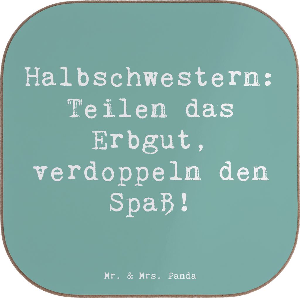 Mr. & Mrs. Panda Untersetzer für Gläser Spruch Produktbild 