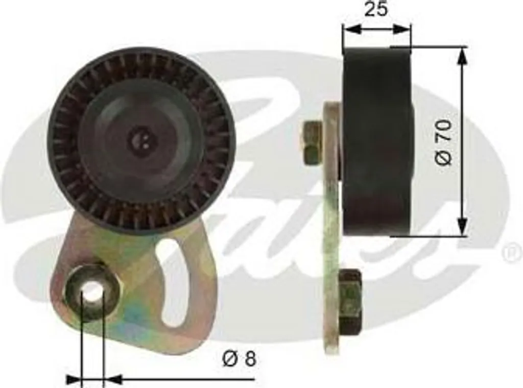 Galet Tendeur de Courroie Crantée pour Freelander - Gates T39019 OE