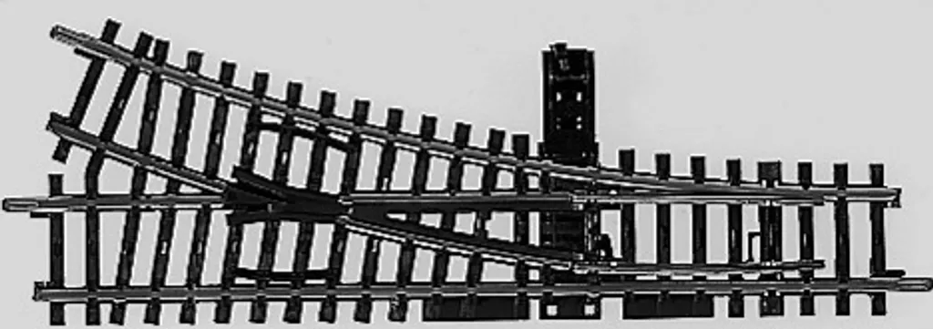 Aiguillage Droit Manuel Märklin 2266 Voie K Échelle H0 424,6 mm