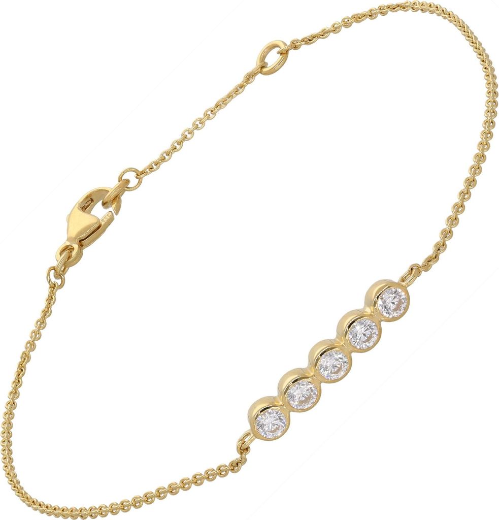 GLIZZ GL8812 Damen-Armband Gold 333/8K mit Zirkonia