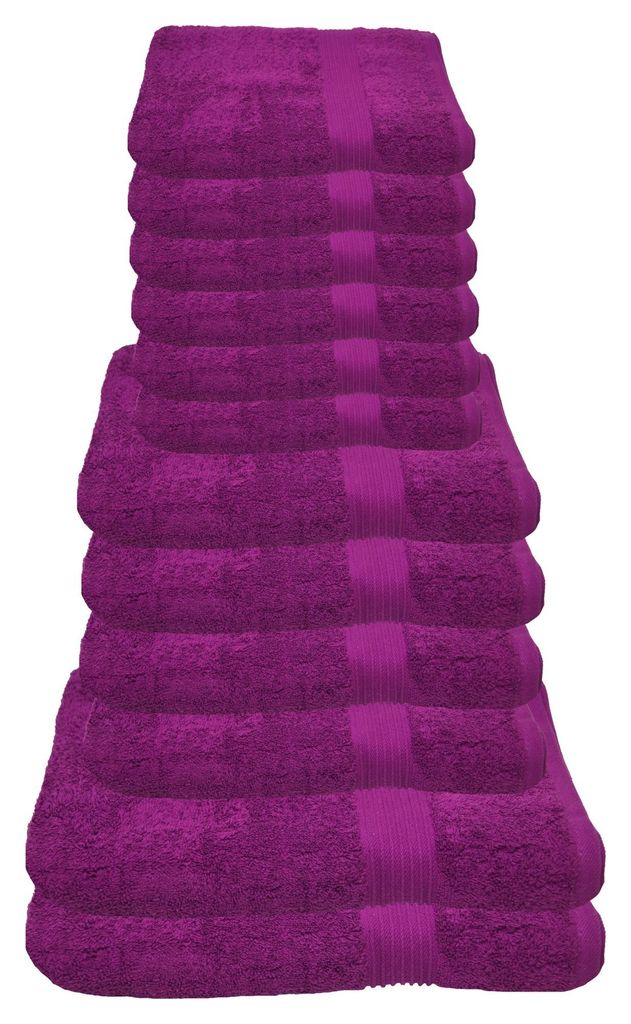 Julie Julsen Handtuch Set Lila,Set:12 tlg. 2 Bade- 4 Hand- 6 Gästetücher