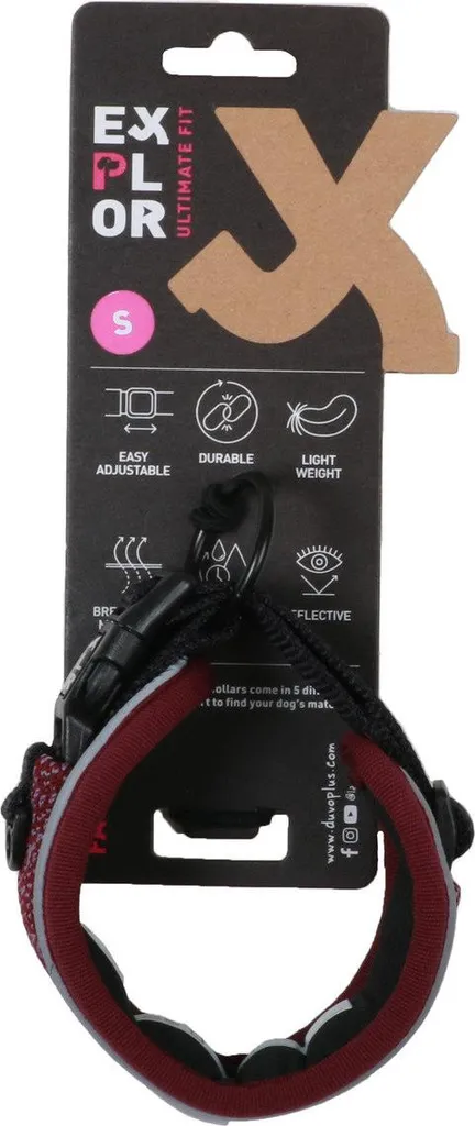 Collier de randonnée Duvo+ EXPLOR pour chien S, idéal sorties sportives