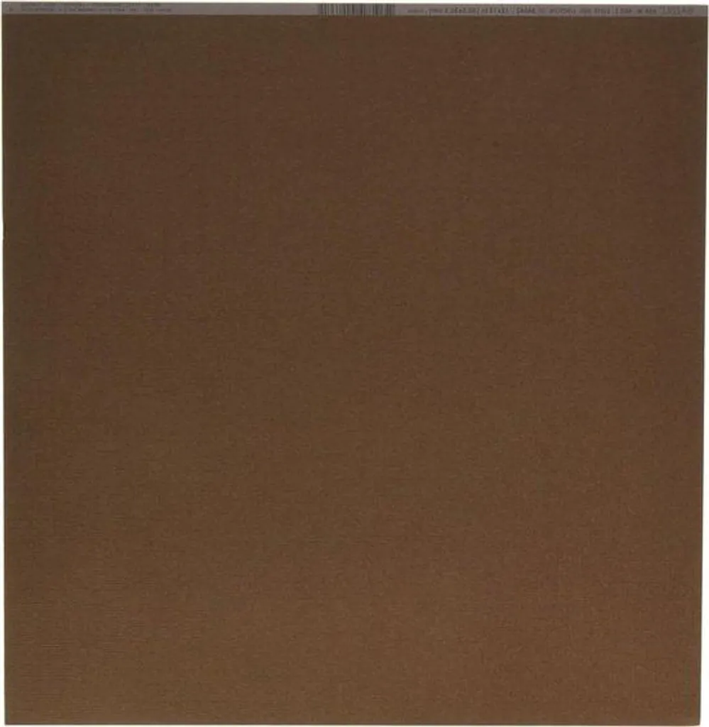 Papier de base 12 x 12 anti-jaunissement blanc et marron - 10 feuilles solides
