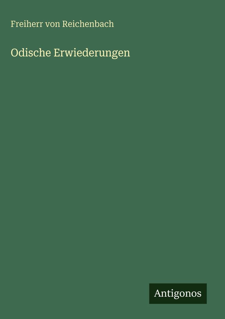 Odische Erwiederungen