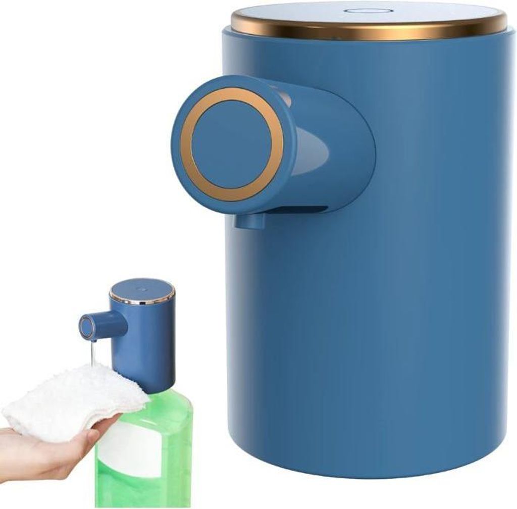 Zhan Automatischer Seifenspender mit Infrarotsensor, USB-aufladbar, IPX4 wasserdichter Schaumspender für Bad und Küche