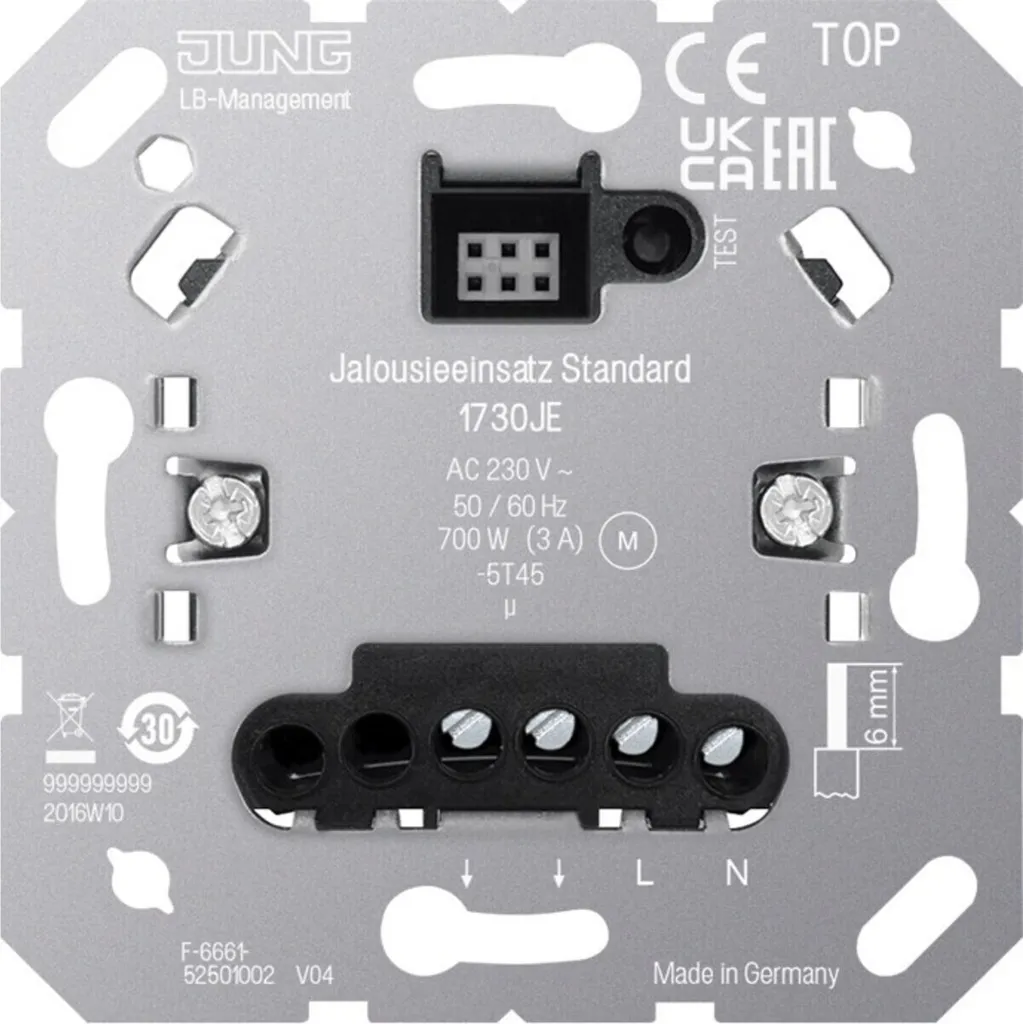 Jung 1730JE Insert de Store Standard - Technologie Silencieuse 230V