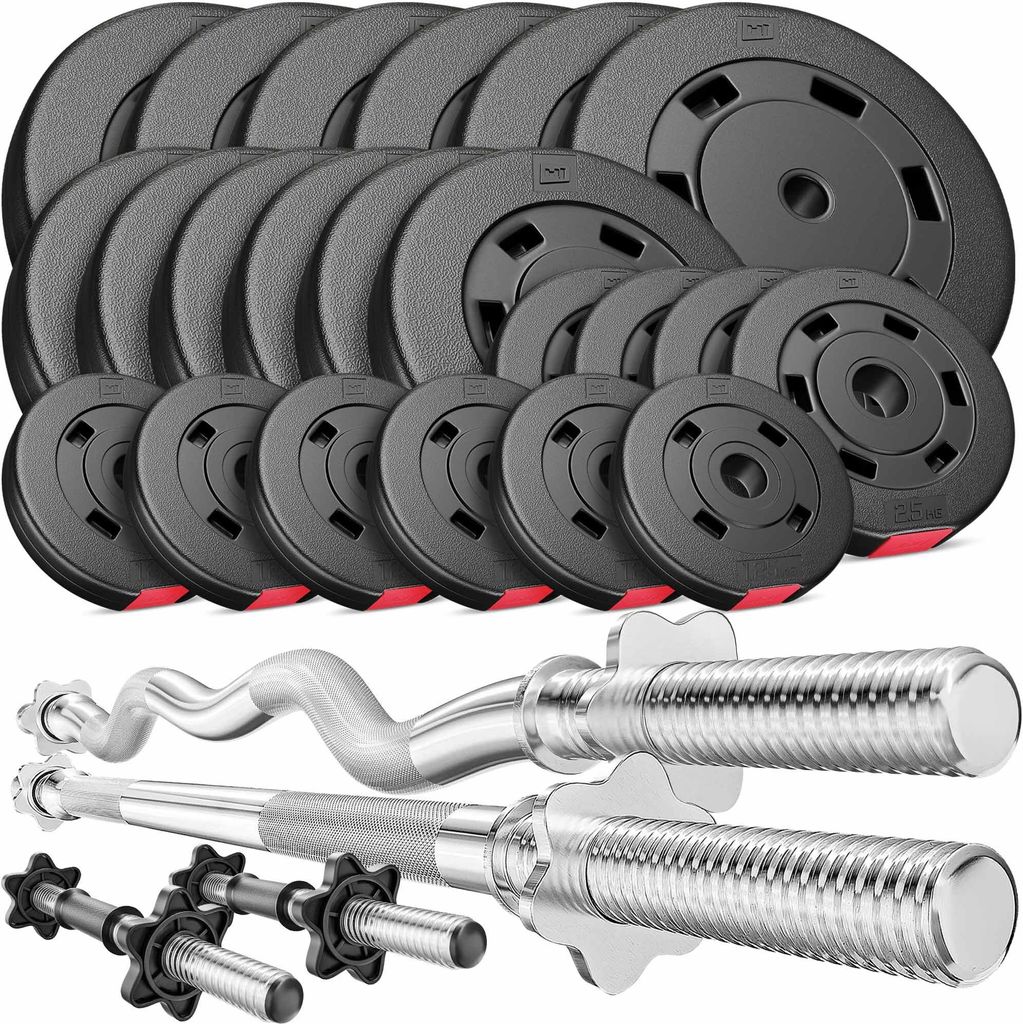Hop-sport Činková sada 125 kg | Cementové kotúče a tyče | Obrázok produktu