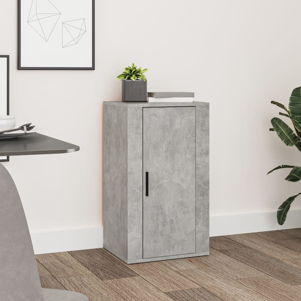 The Living Store Sideboard Betongrau 40x33x70 cm Holzwerkstoff