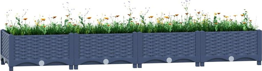 vidaXL Hochbeet 160x40x23 cm Polypropylen