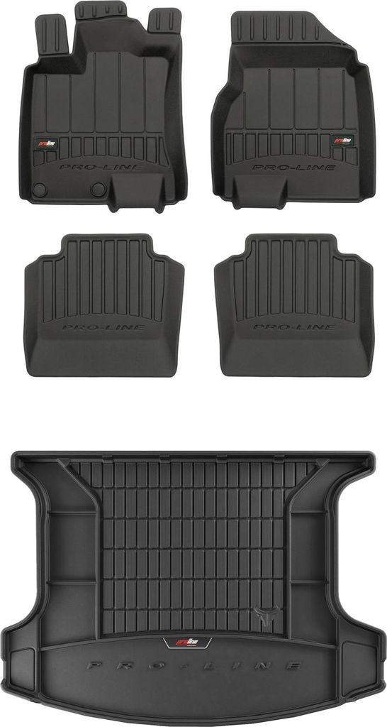 FROGUM 3D Gummimatten und Kofferraummatte für Nissan Qashqai I +2 06-13