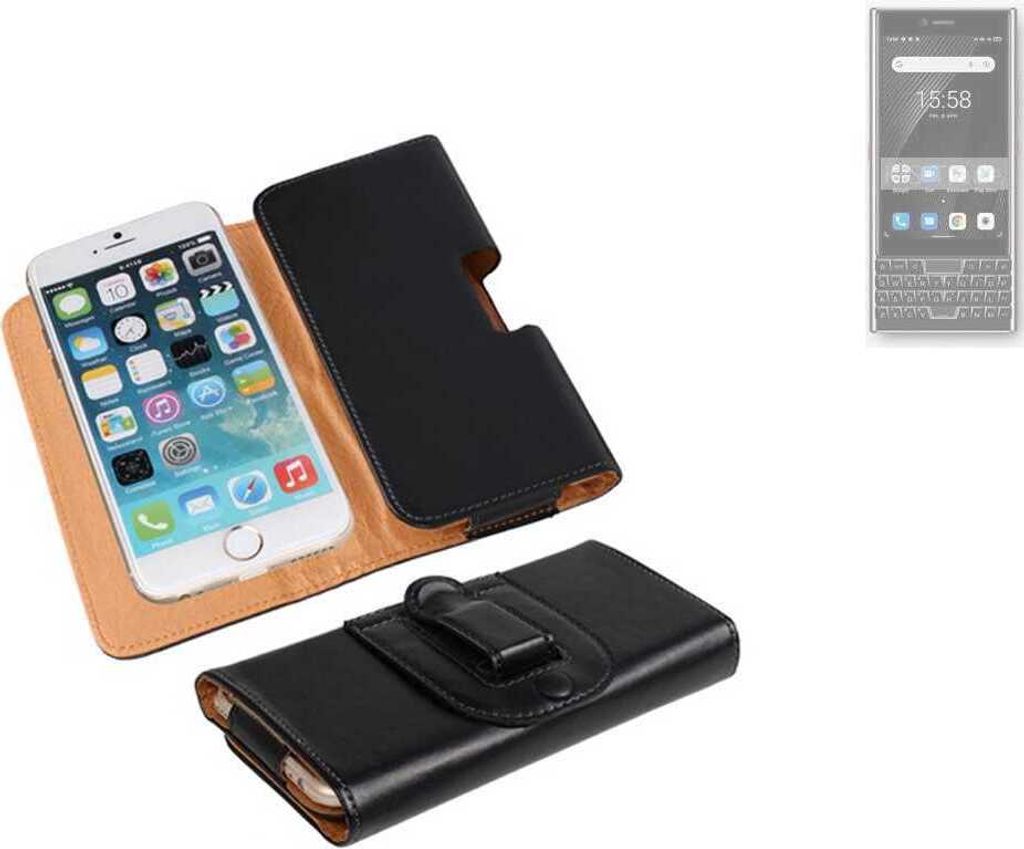 K-S-Trade Schützhülle Handyhülle kompatibel mit Unihertz Titan Slim Holster Gürtel Tasche Schutzhülle Handy-Tasche Smartphone Case Seitentasche