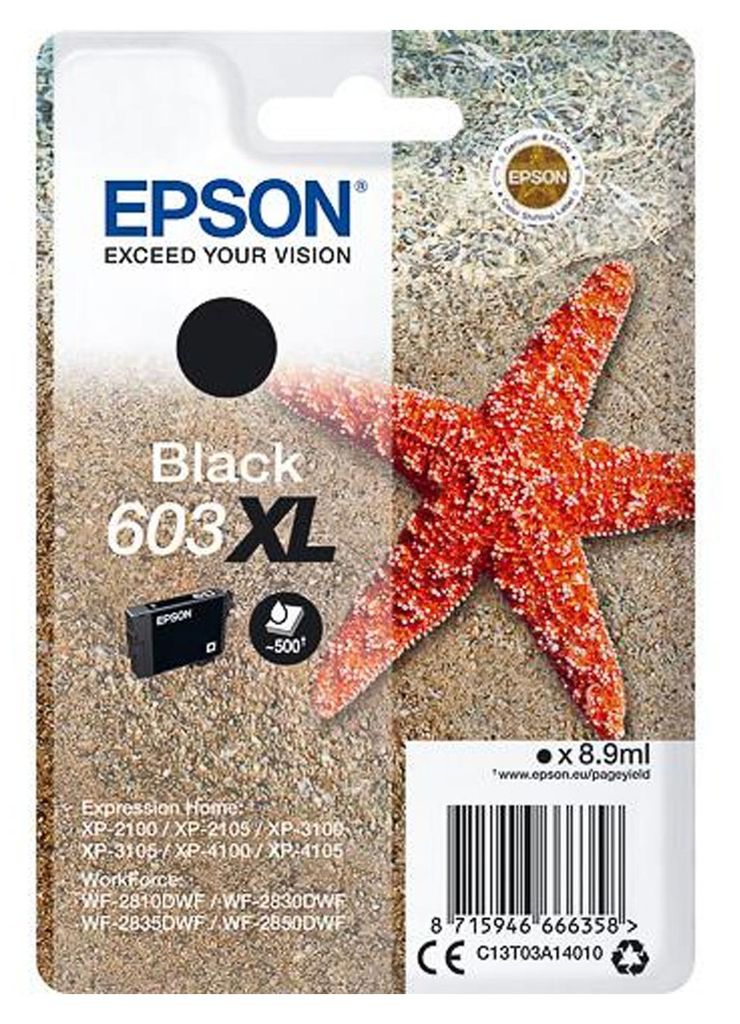 Epson Singlepack Black 603XL Ink Image du produit 