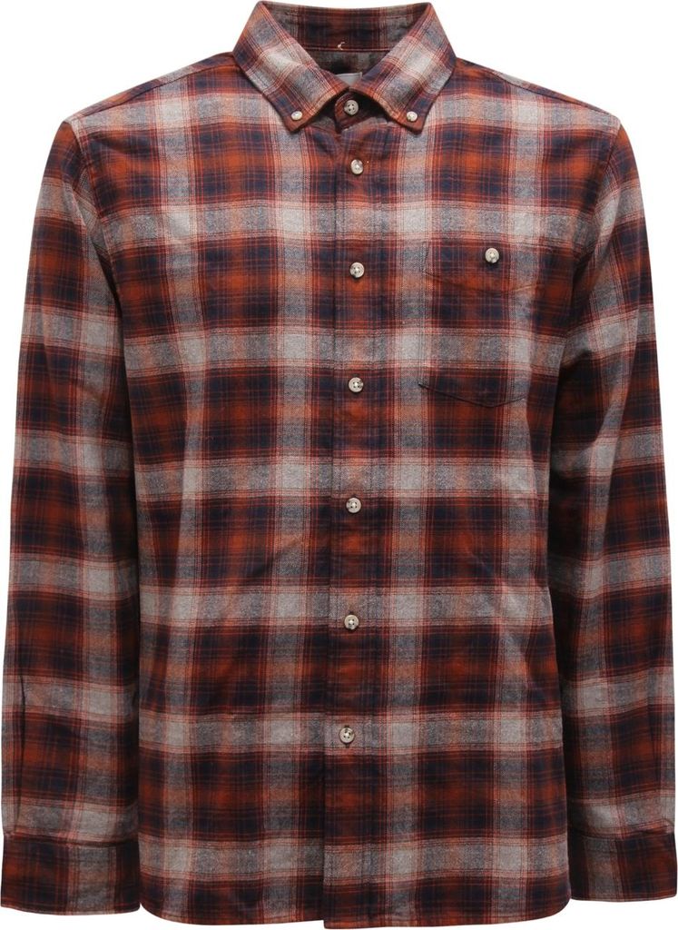 5299Az Camicia Flanella Uomo Woolrich Archive Man Flannel Shirt