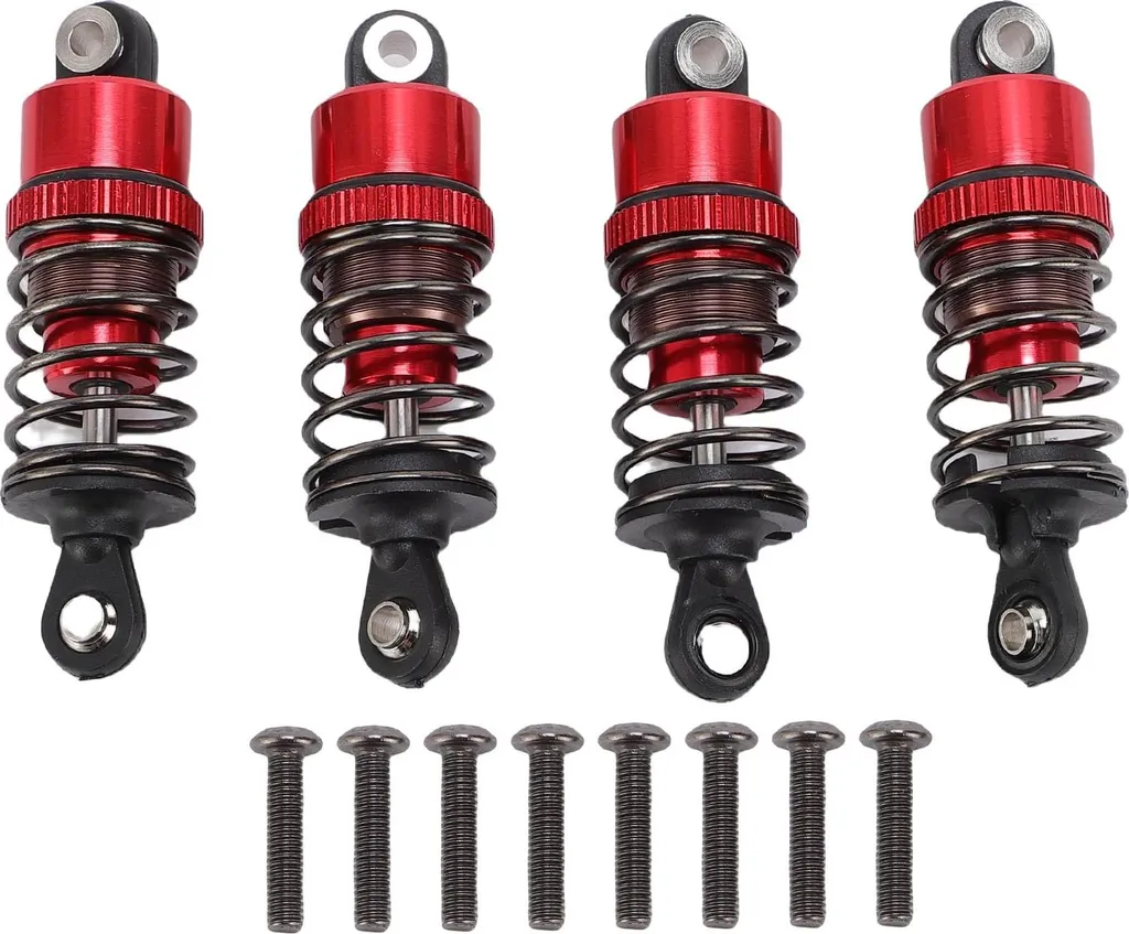 Ammortizzatori Professionali RC 52mm Rosso 1/10 Lega Alluminio