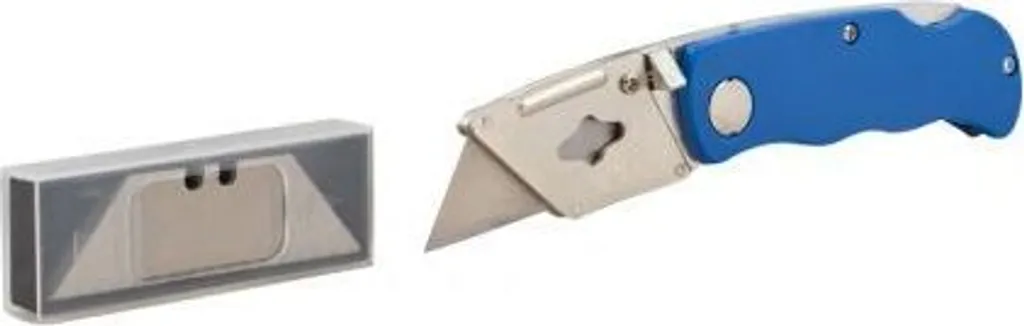 Couteau de poche pliant avec 10 lames de rechange en acier carbone KX10