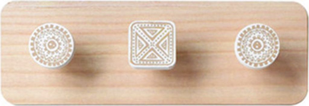 3/4/5 Haken Nordic Style Wandmontage Holzmantel Kleiderbügel Lagern Sie Rack Home Decor Decor-3 Haken