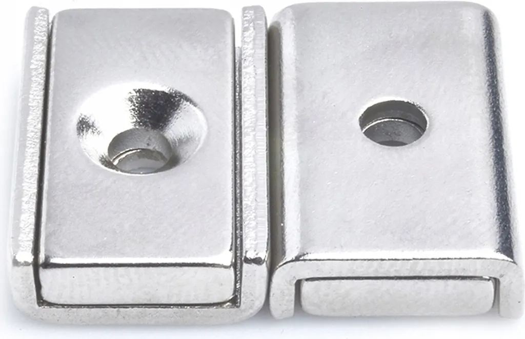 Support plaque magnétique pour montage vissé UMP 20x13,5x5 mm - Pack de 25