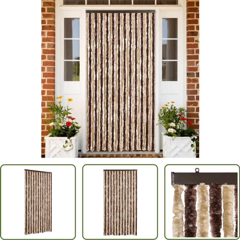 Rideau anti-mouches efficace contre insectes pour porte chenille 100x230