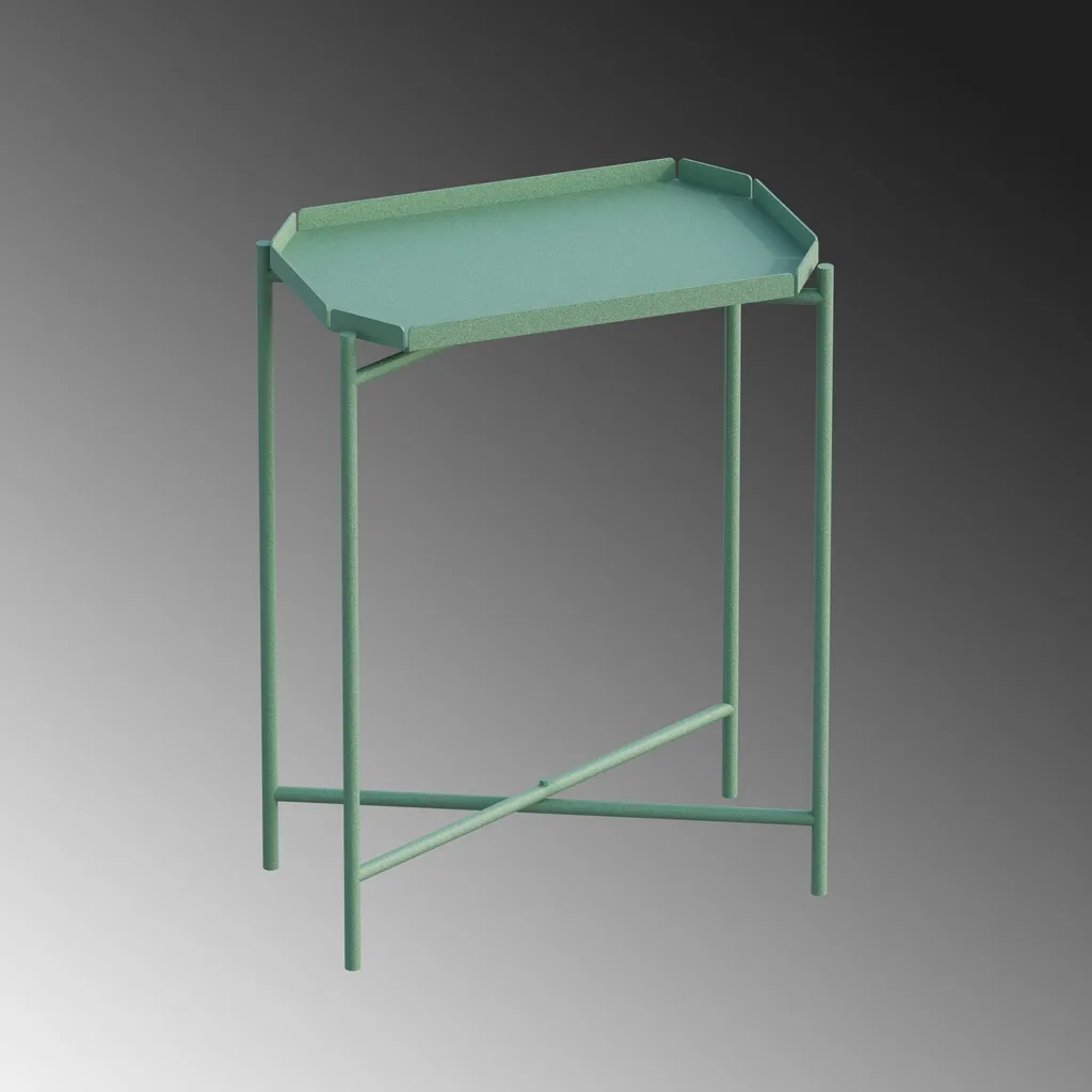 Table basse métal vert Shb-009-D stable et durable pour votre déco