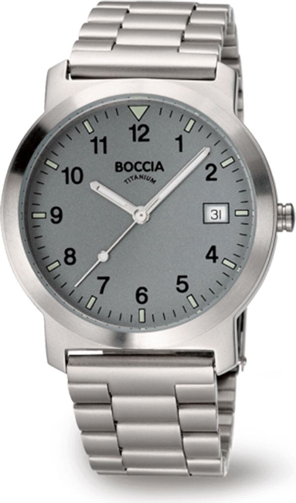Boccia Herren Quarz Titan Armbanduhr aus Titan - 3630-02
