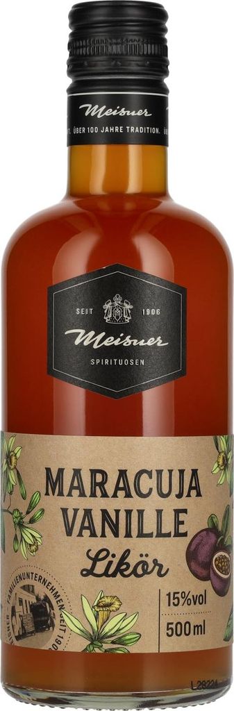 Meisner Maracuja Vanille Likör 15% Vol. 0,5l Produktbild 