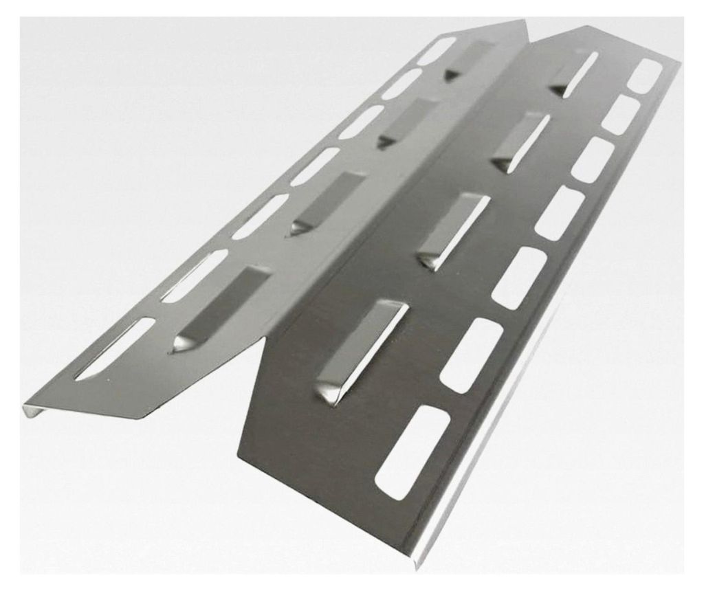 Edelstahl Brennerabdeckung für Landmann Triton 6.1 PTS - Größe: L=42,5 x B=15 cm - 1 Stück Flammenverteiler Brennerzelt