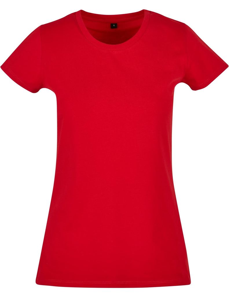 Build Your Brand Kurzarm-T-Shirt für Frauen Parog rot M Produktbild 