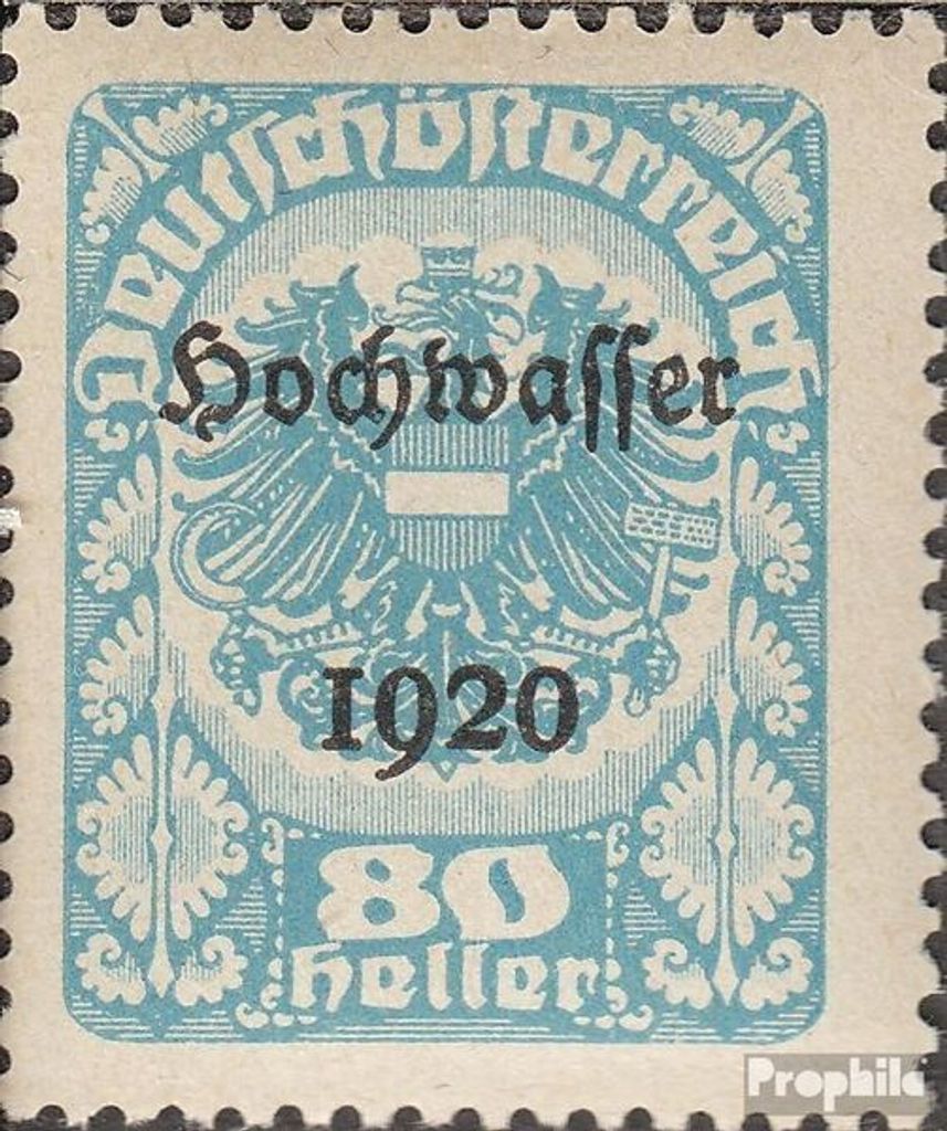 Briefmarken Österreich 1921 Mi 349 gestempelt Hochwasser