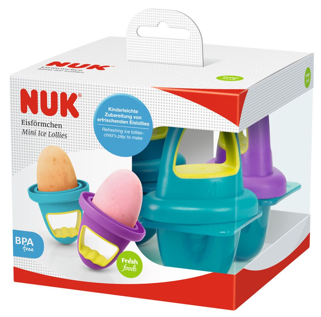 NUK 10.255.181 Foremki do lodów Fresh Foods, 4 foremki do Zdjęcie produktu 
