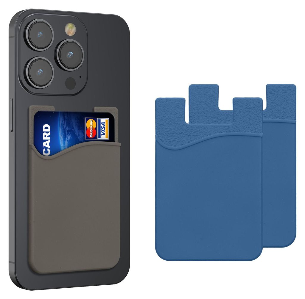 kwmobile 3x Kartenhalter Hülle für Smartphone - Produktbild 
