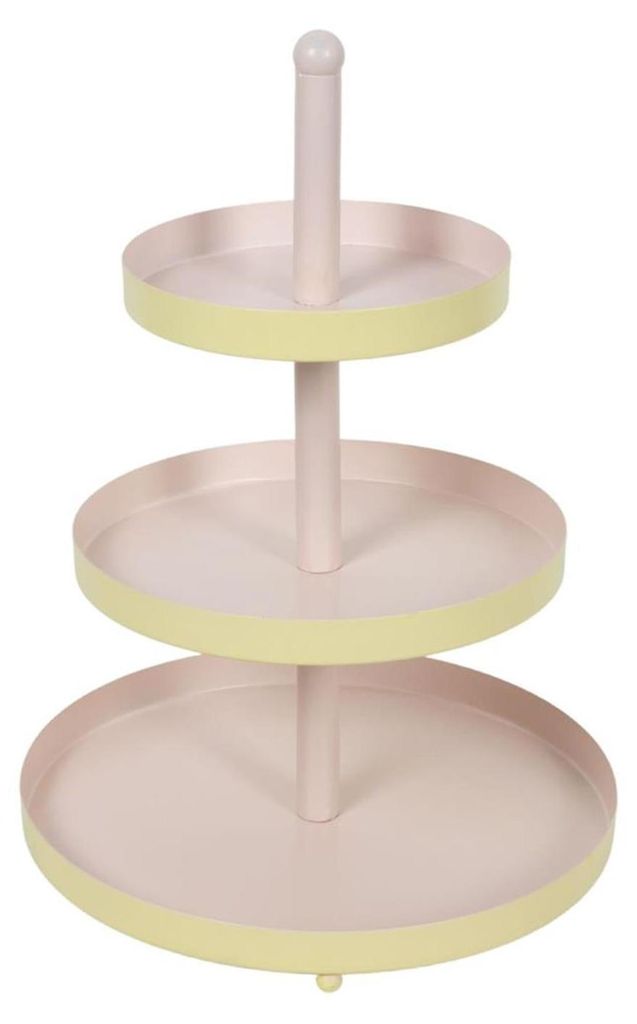 Etagere metaal 3-laags Ø25xh35cm