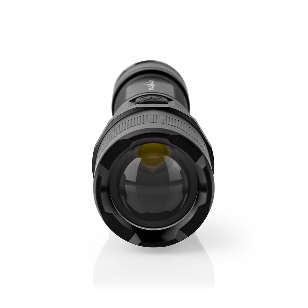 Nedis LED-Taschenlampe - Batteriebetrieben - 3.7 V DC - 10 W - Batterie mitgeliefert 1 - Wiederaufladbar - Nennlichtstrom: 1000 lm - Lichtbereich: ...