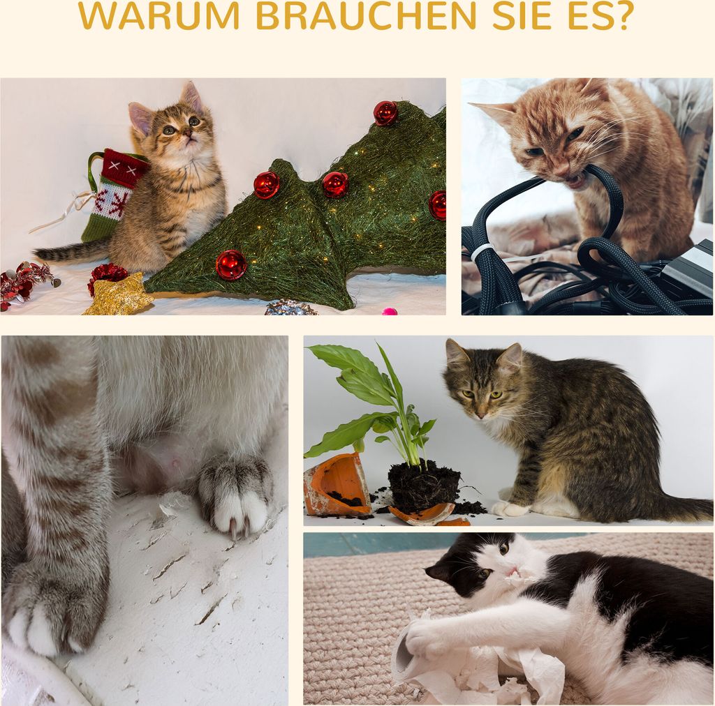 PawHut Kratzbaum, Katzenkratzbaum Deckenhoch, 230-250 cm, Produktbild 7