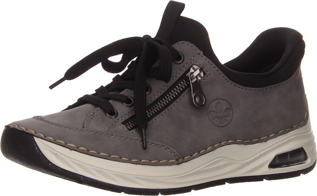 Rieker Schnürhalbschuhe in grau, Gr. 38 Produktbild 